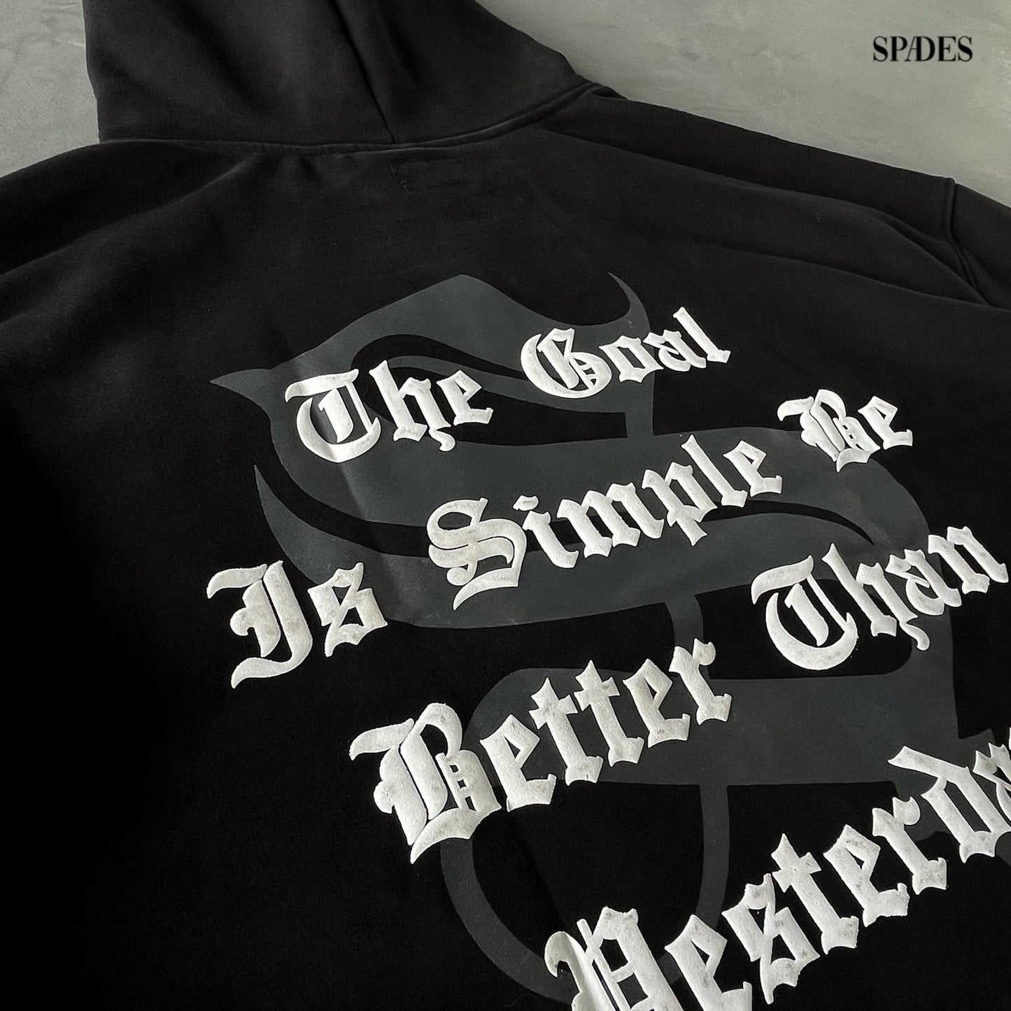 Spades Better Than Yesterday Tactical Zip-Up Boxy Hoodie
