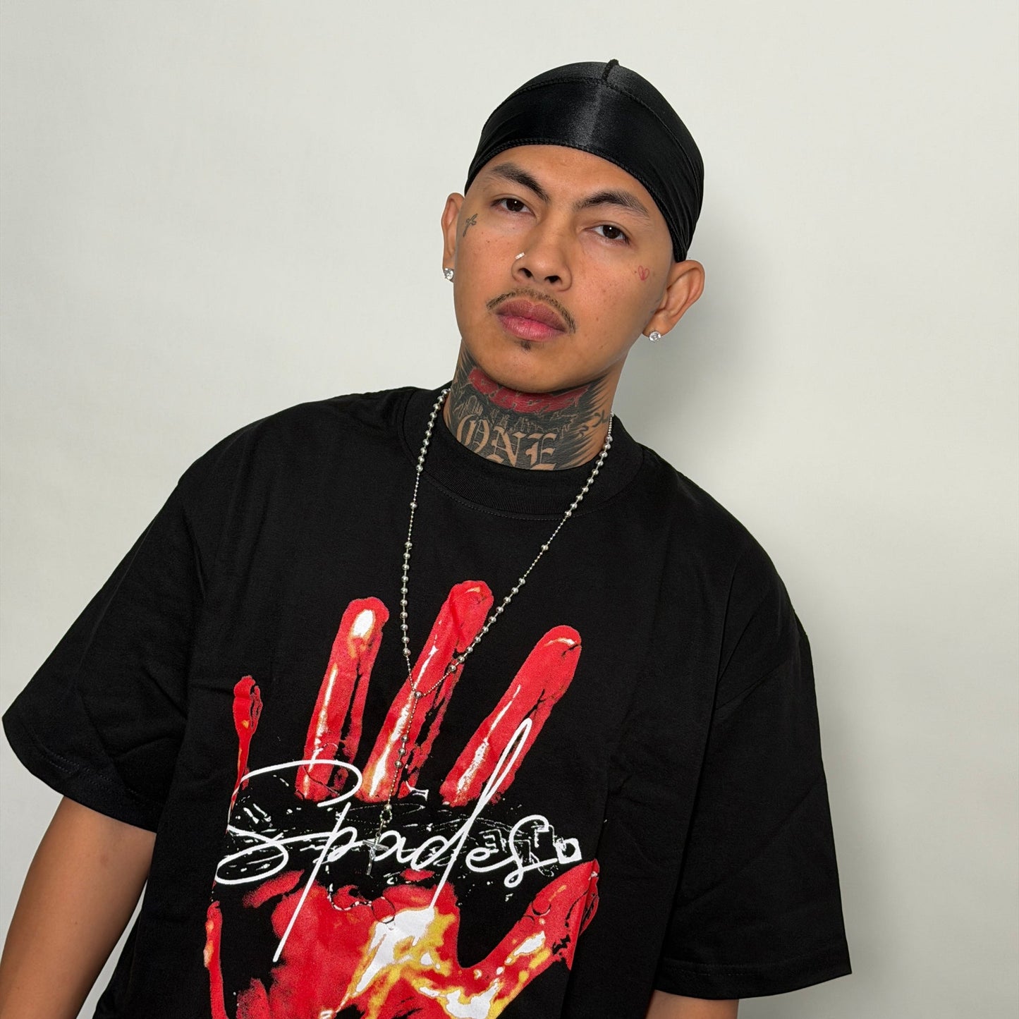 Spades Fiery Grip Boxy Crop Tee