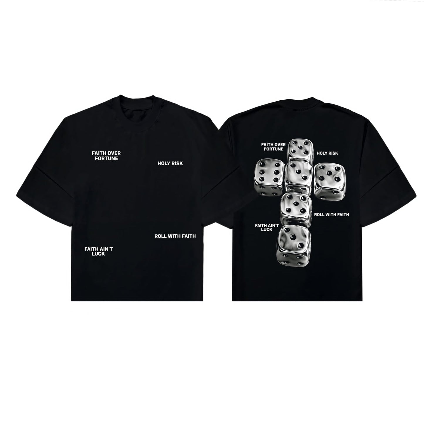 Spades Chrome Faith Boxy Crop Tee