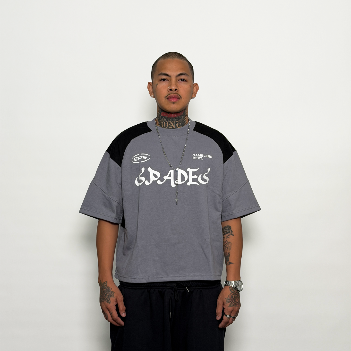 Spades Gamblers Dept. Boxy Crop Tee
