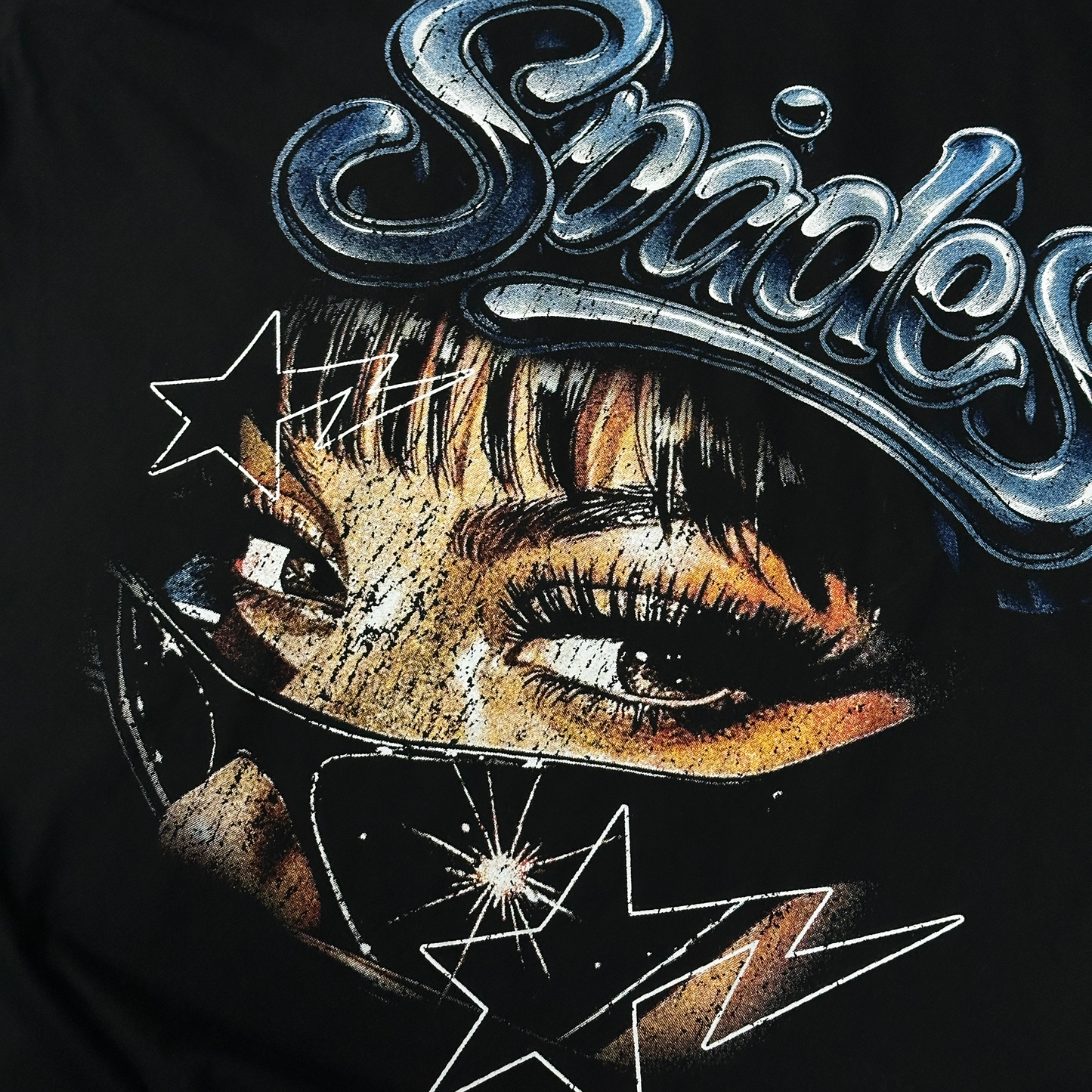 Starry Gaze Box Tee Black