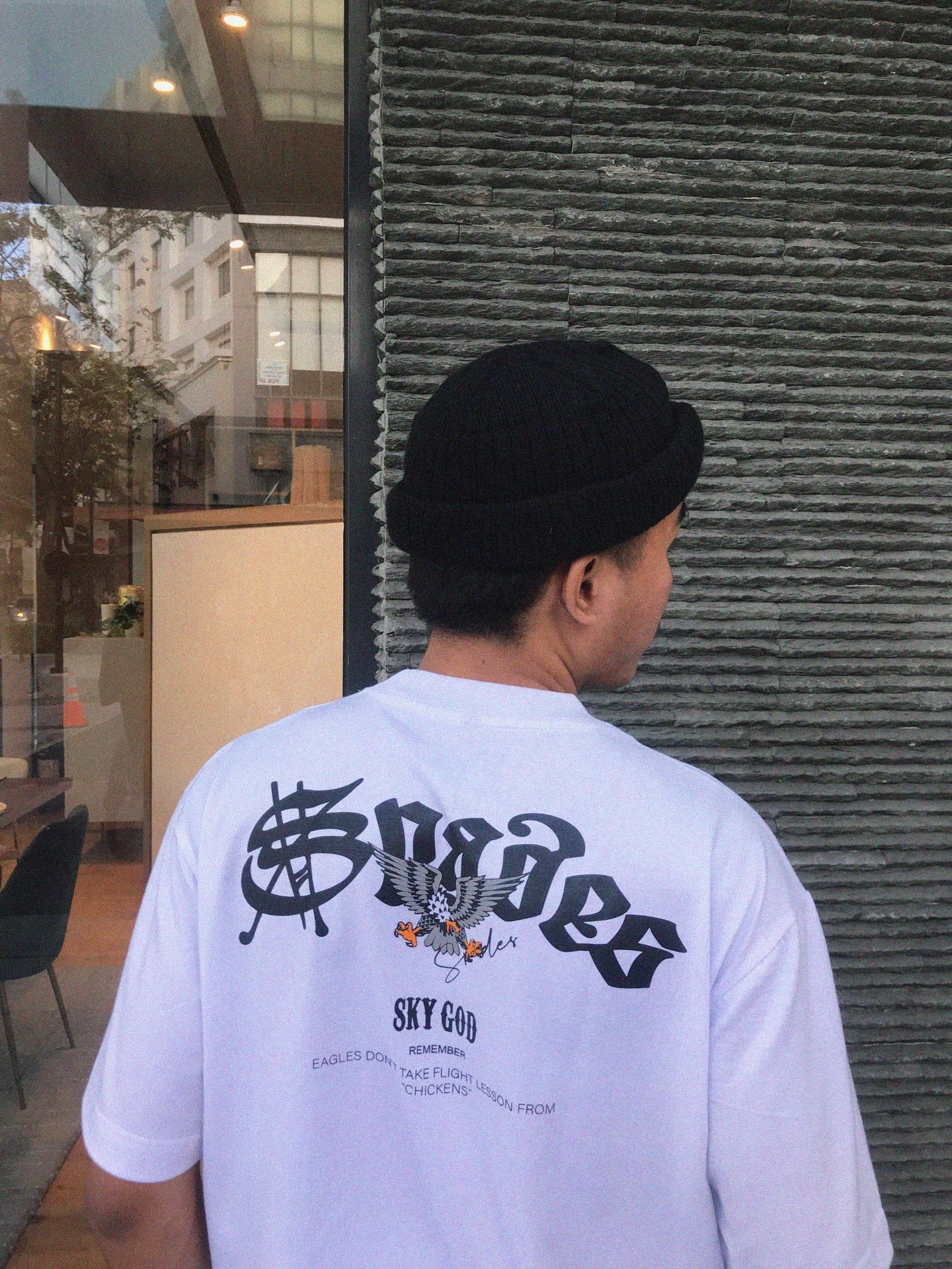 Spades Sky God Boxy Tee White