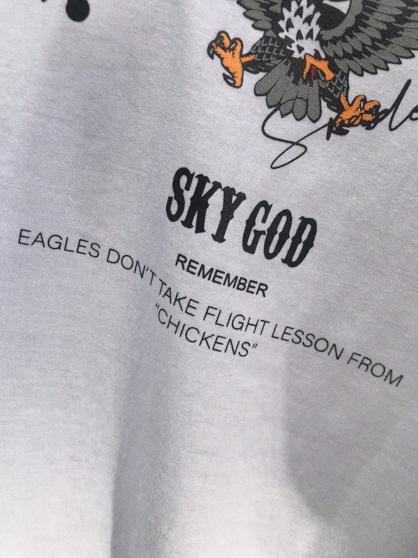 Spades Sky God Boxy Tee White