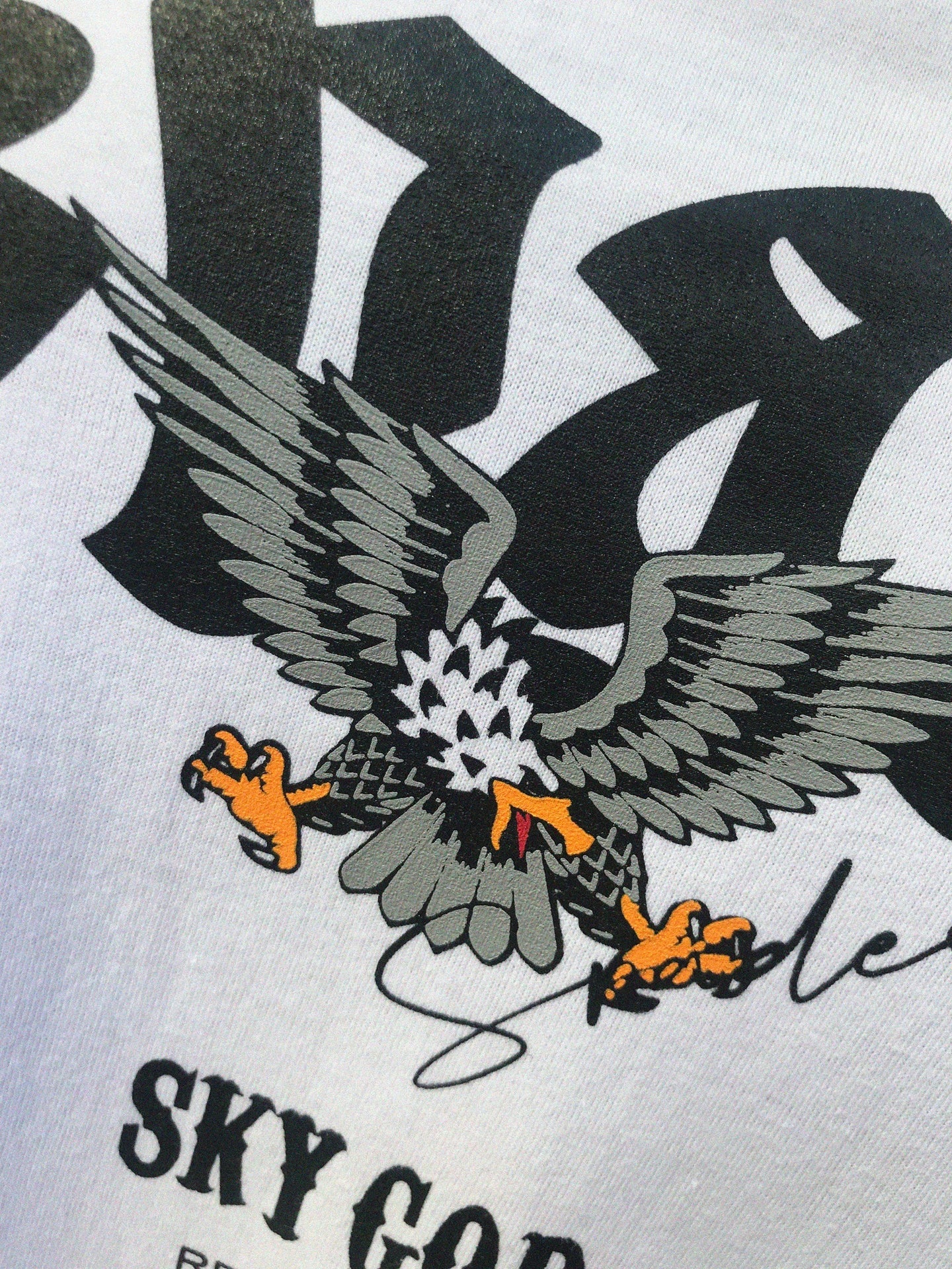 Spades Sky God Boxy Tee White