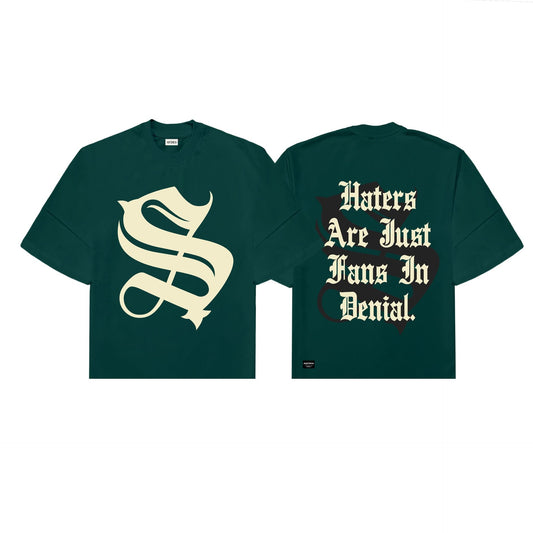 Spades Gamblers Mark Boxy Tee Moss