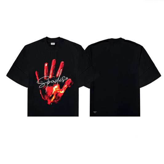 Spades Fiery Grip Boxy Crop Tee