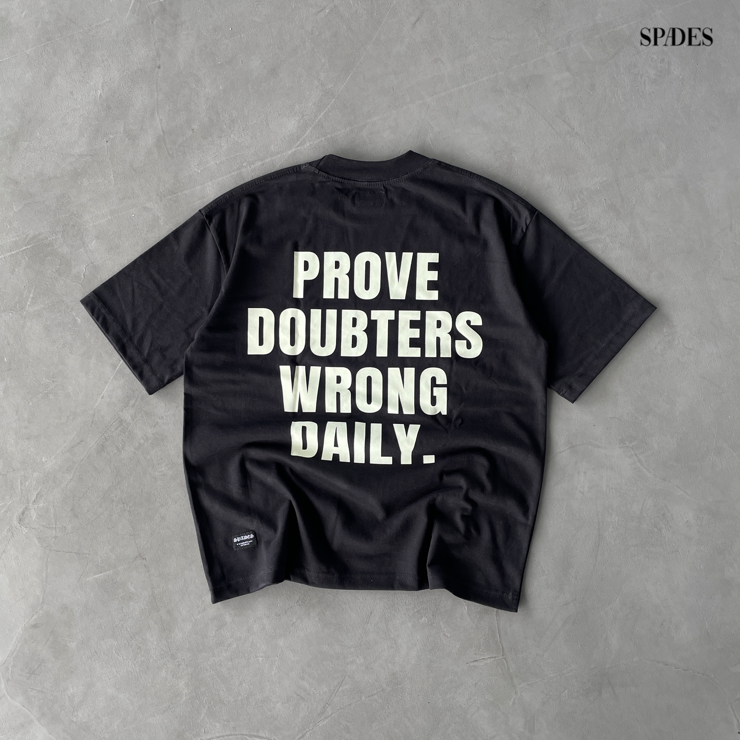 Spades The Unknown Boxy Tee Black