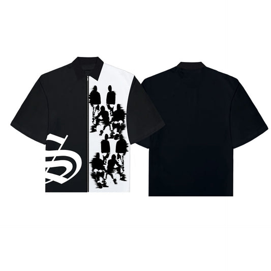 Spades Distorted Crew Box Tee Polo Pique