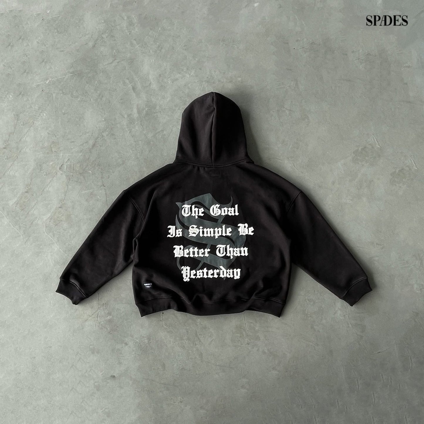 Spades Better Than Yesterday Tactical Zip-Up Boxy Hoodie
