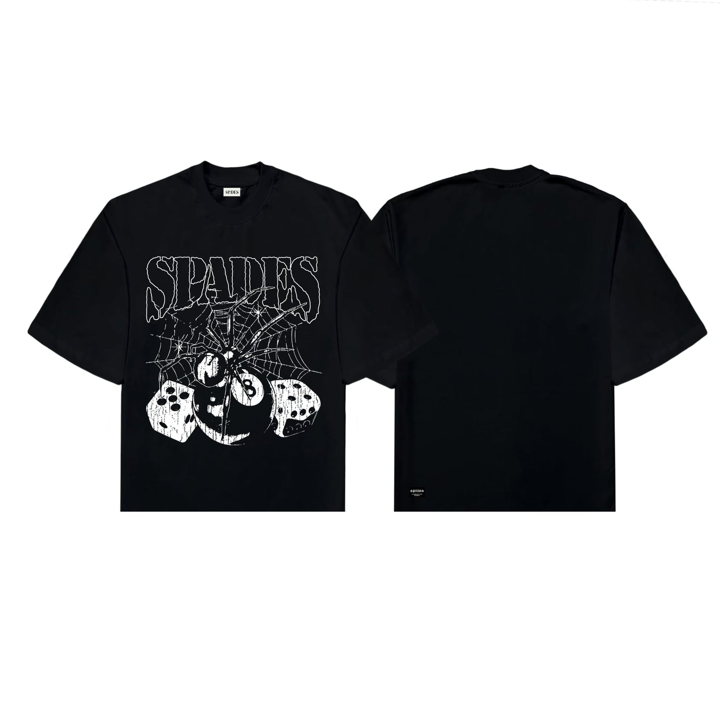Web of Fate Box Tee Black
