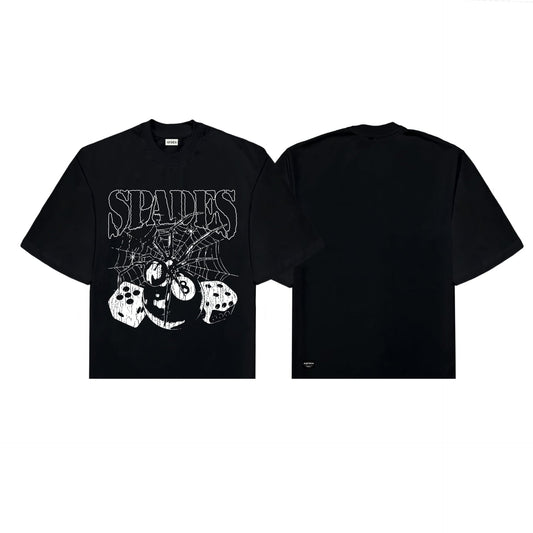 Web of Fate Box Tee Black