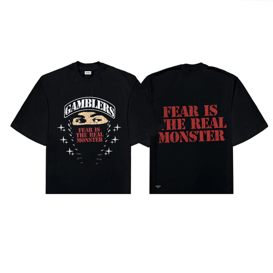 Masked Courage Box Tee Black