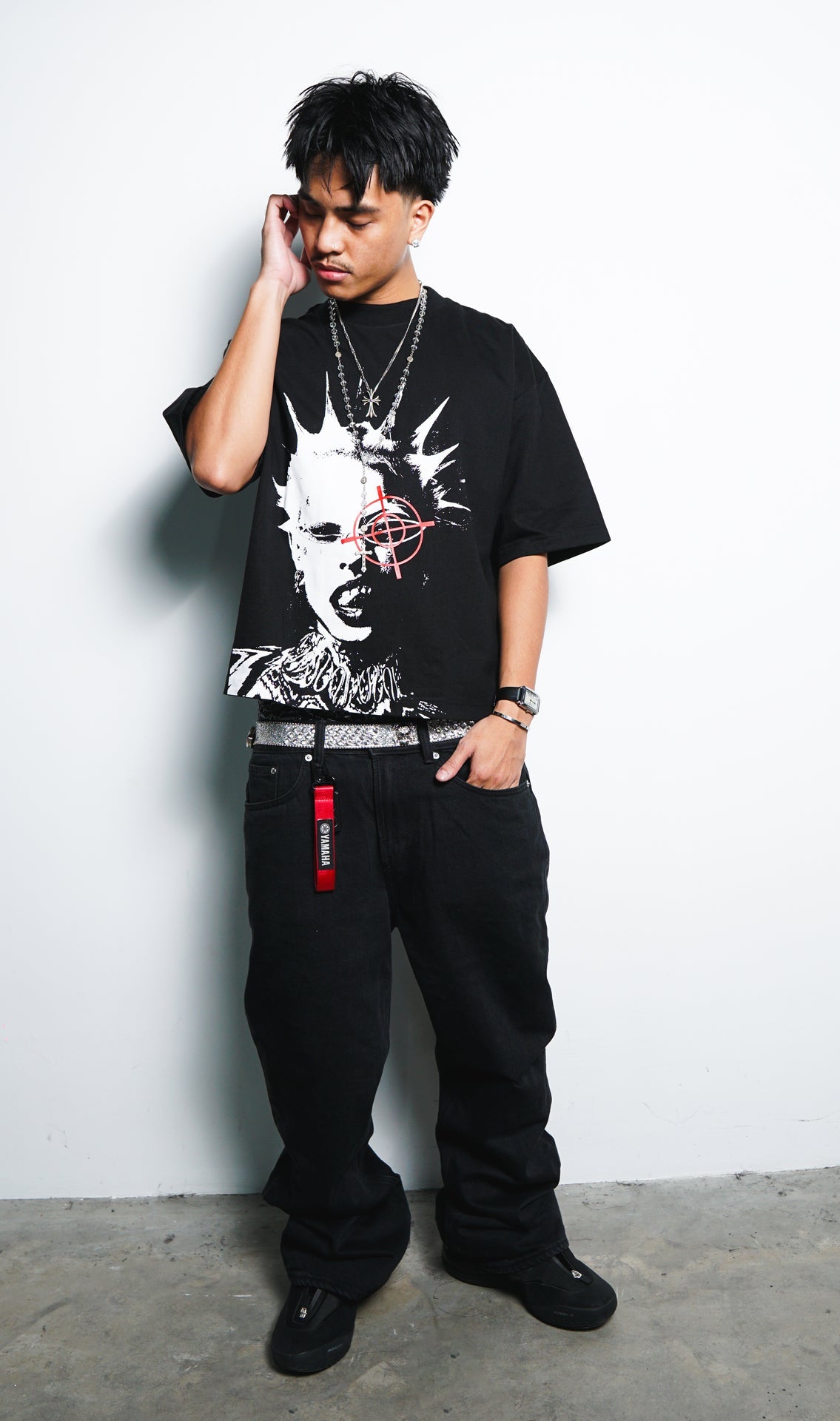 Punk Anarchy Boxy Crop Tee