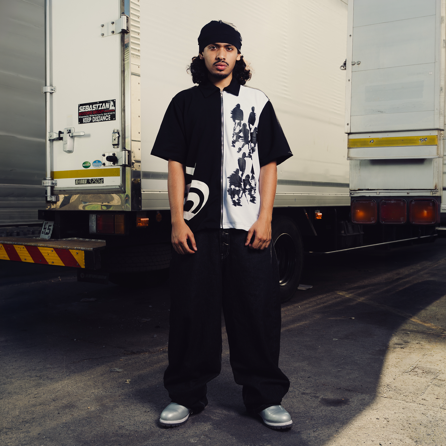 Spades Distorted Crew Box Tee Polo Pique