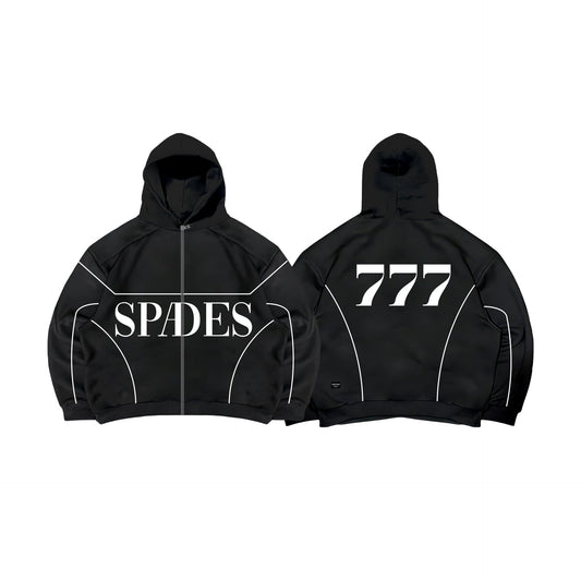 Spades Triple Lucky Boxy Crop Hoodie