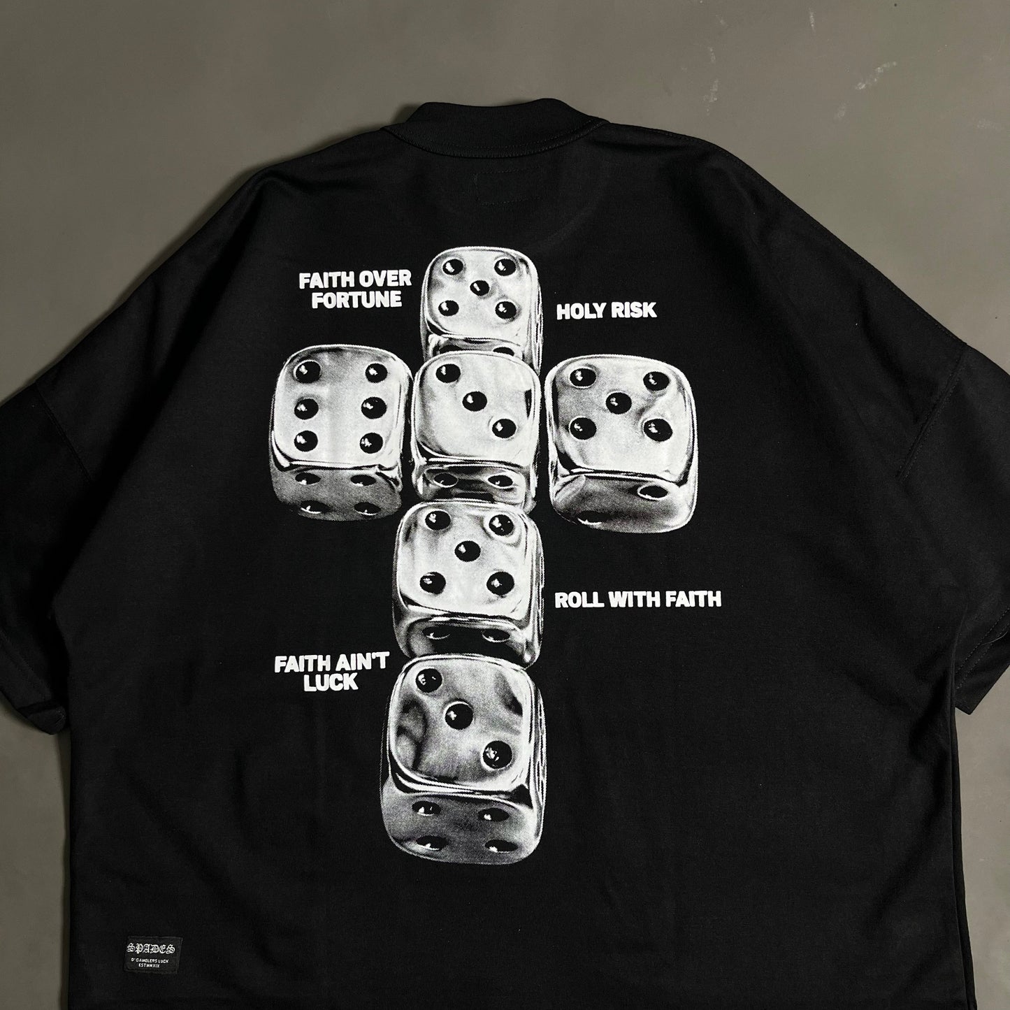 Spades Chrome Faith Boxy Crop Tee