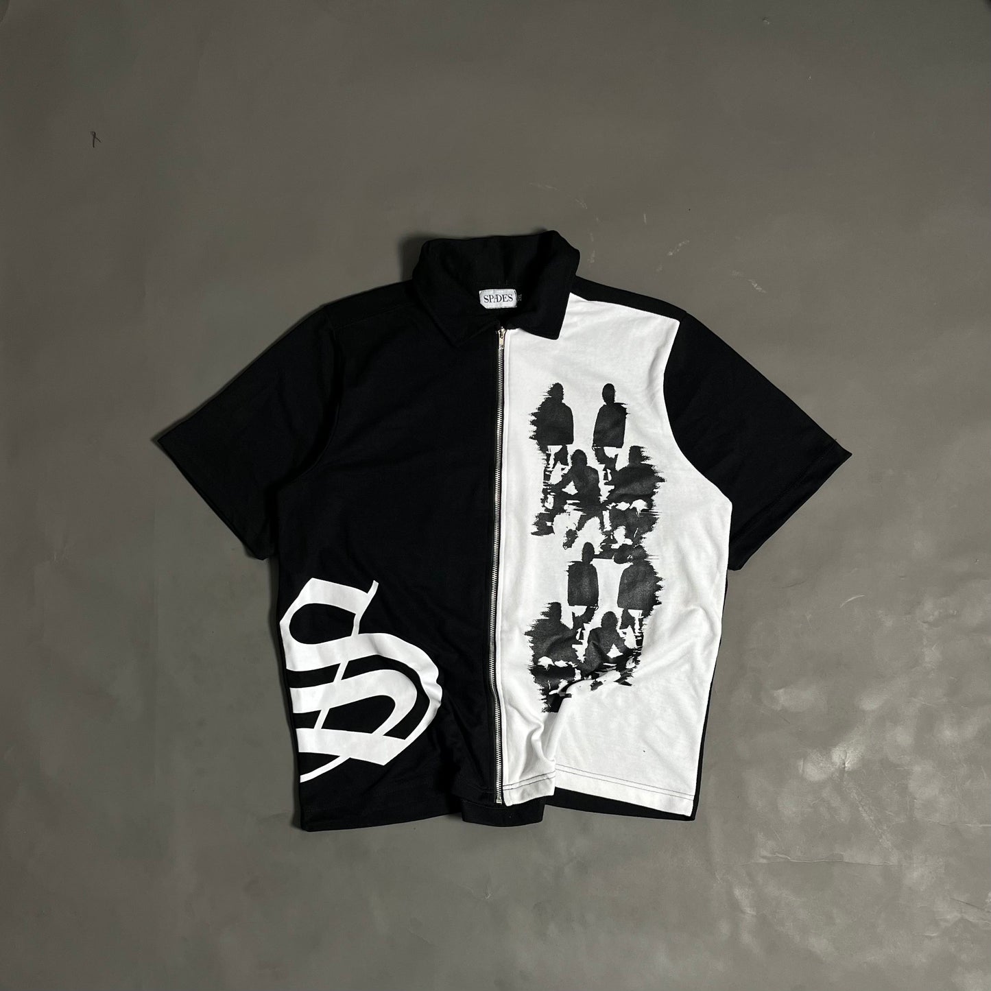 Spades Distorted Crew Box Tee Polo Pique