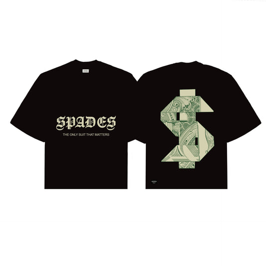 Cash Rules Boxy Crop Tee Black