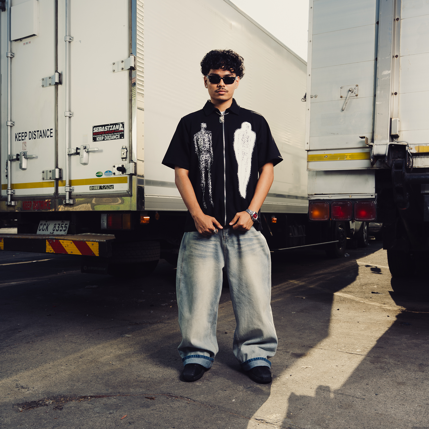 Spades Shadow Serpent Box Tee Polo Pique