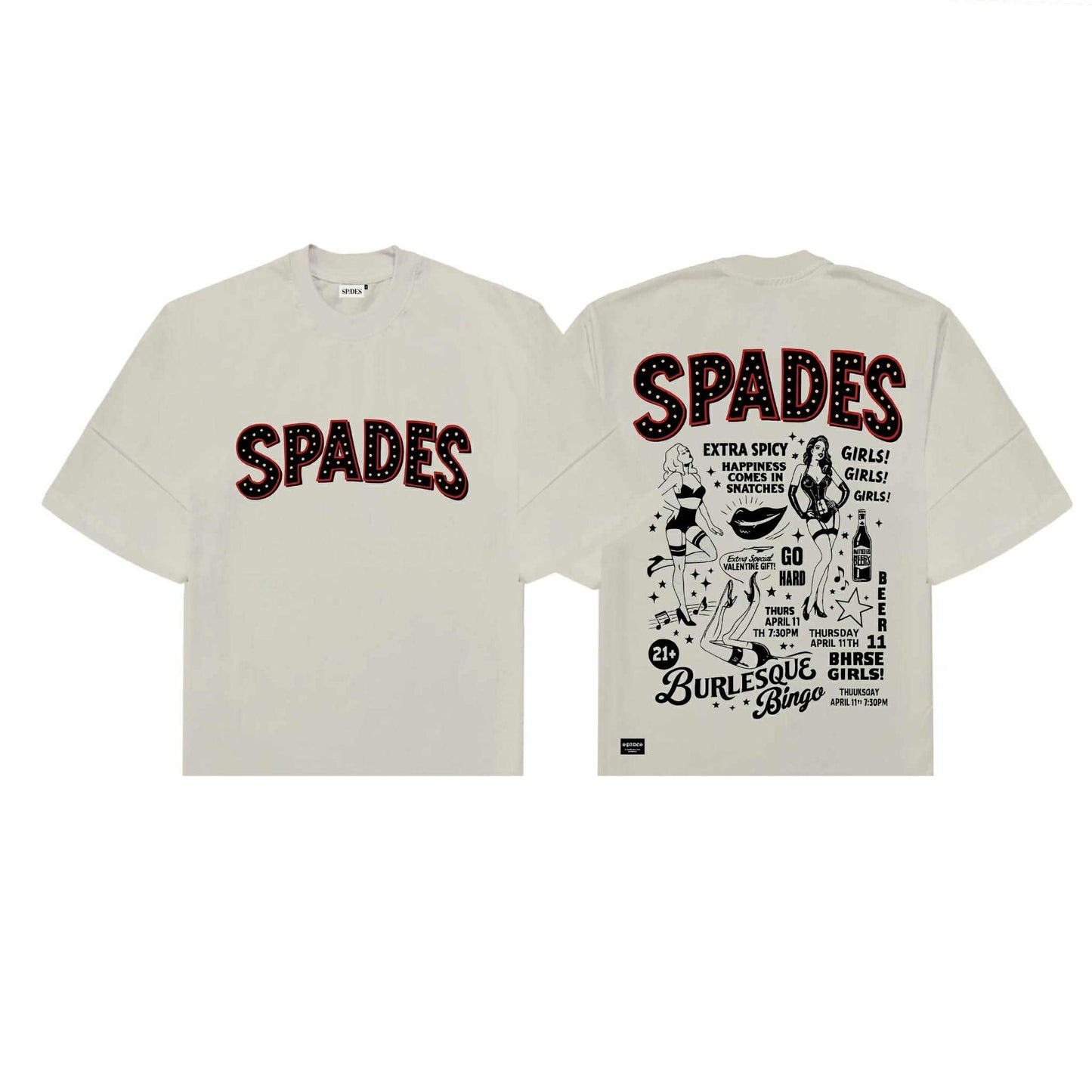 Spades Bingo Night Boxy Crop Tee