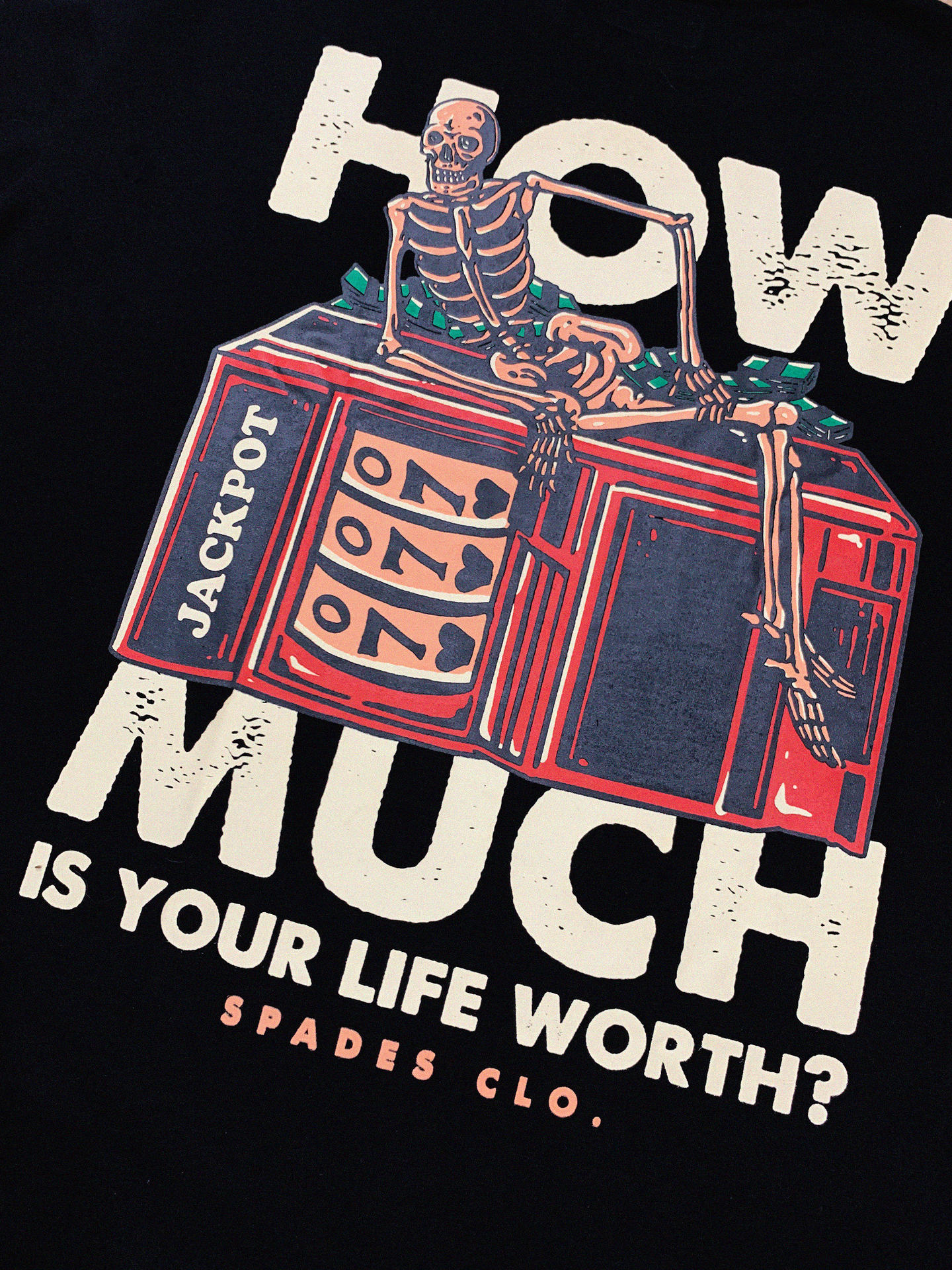 Spades How much Black T-shirt