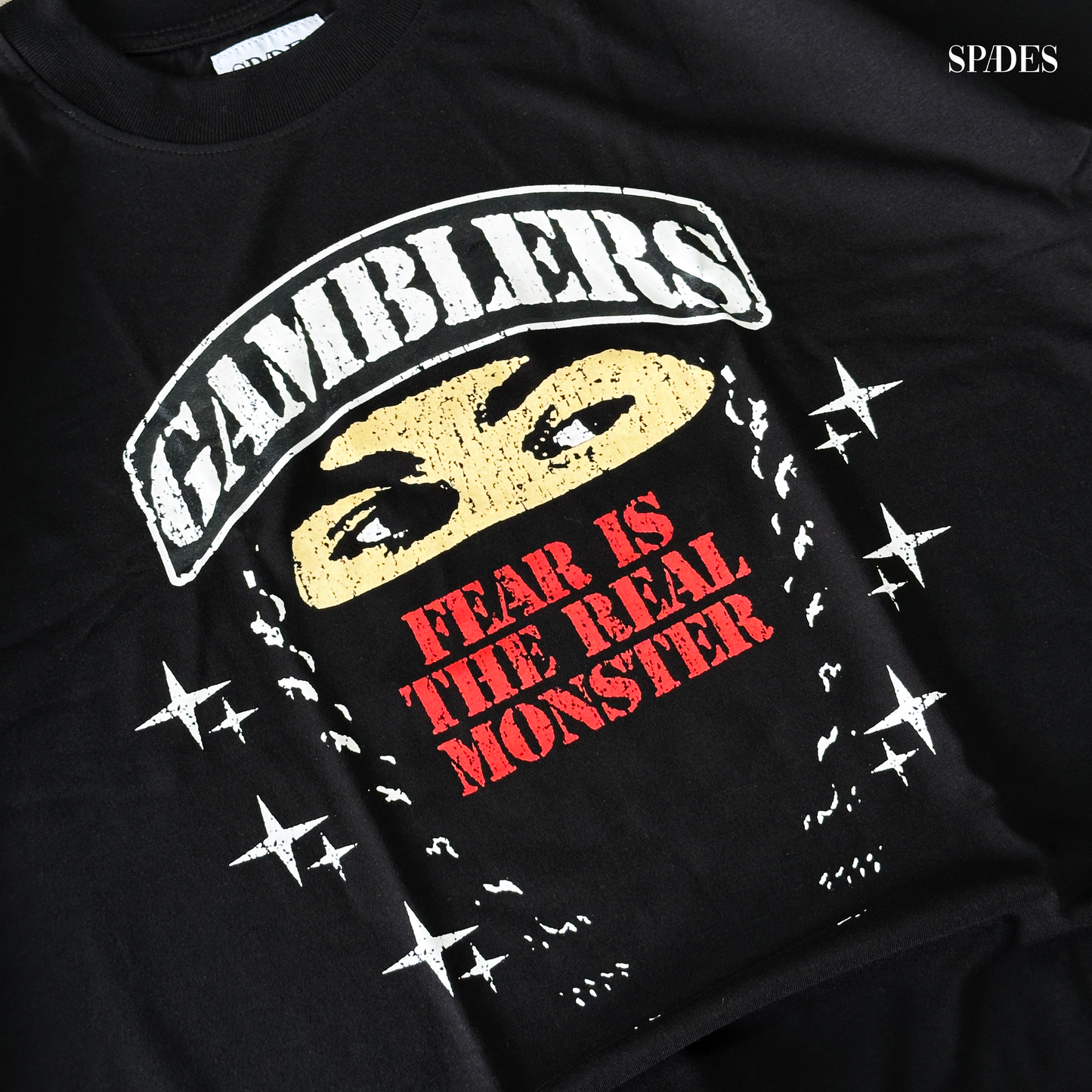 Masked Courage Box Tee Black