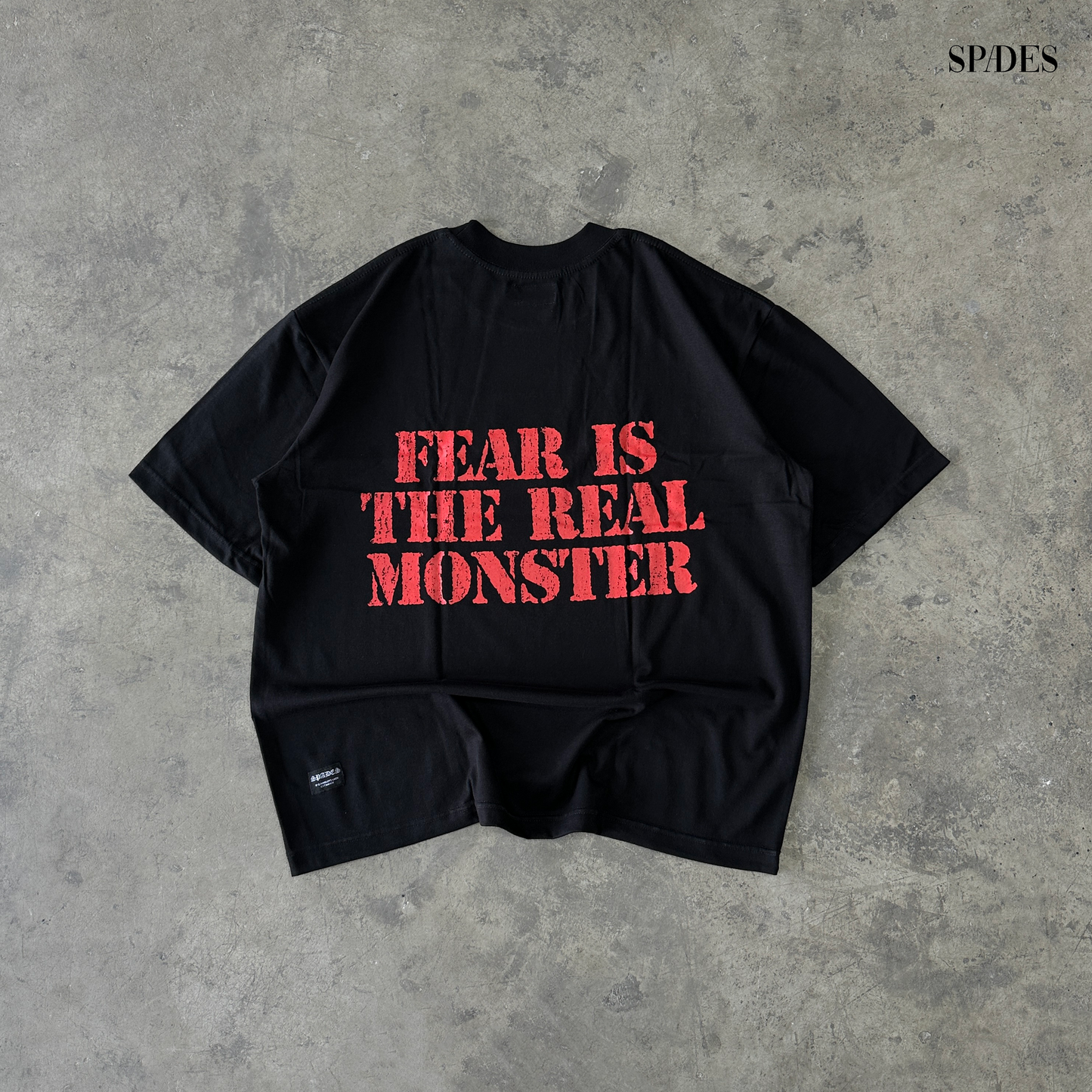 Masked Courage Box Tee Black