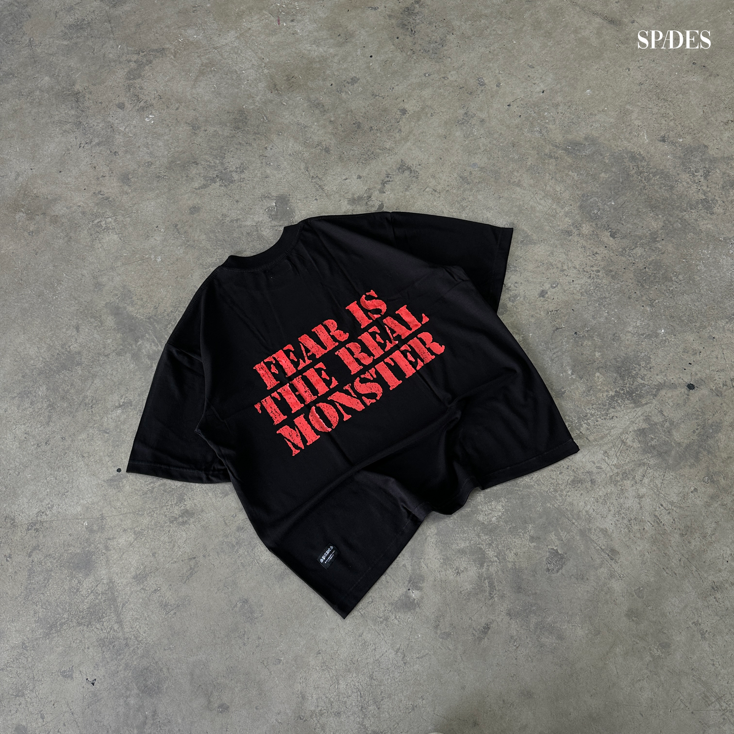 Masked Courage Box Tee Black