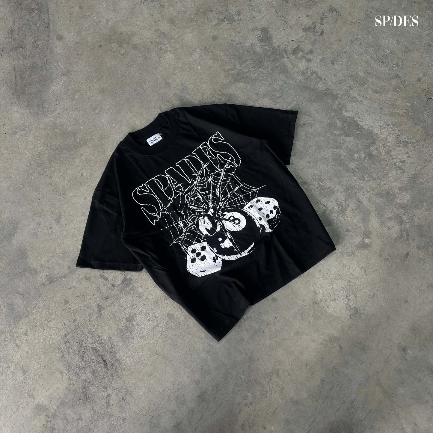 Web of Fate Box Tee Black