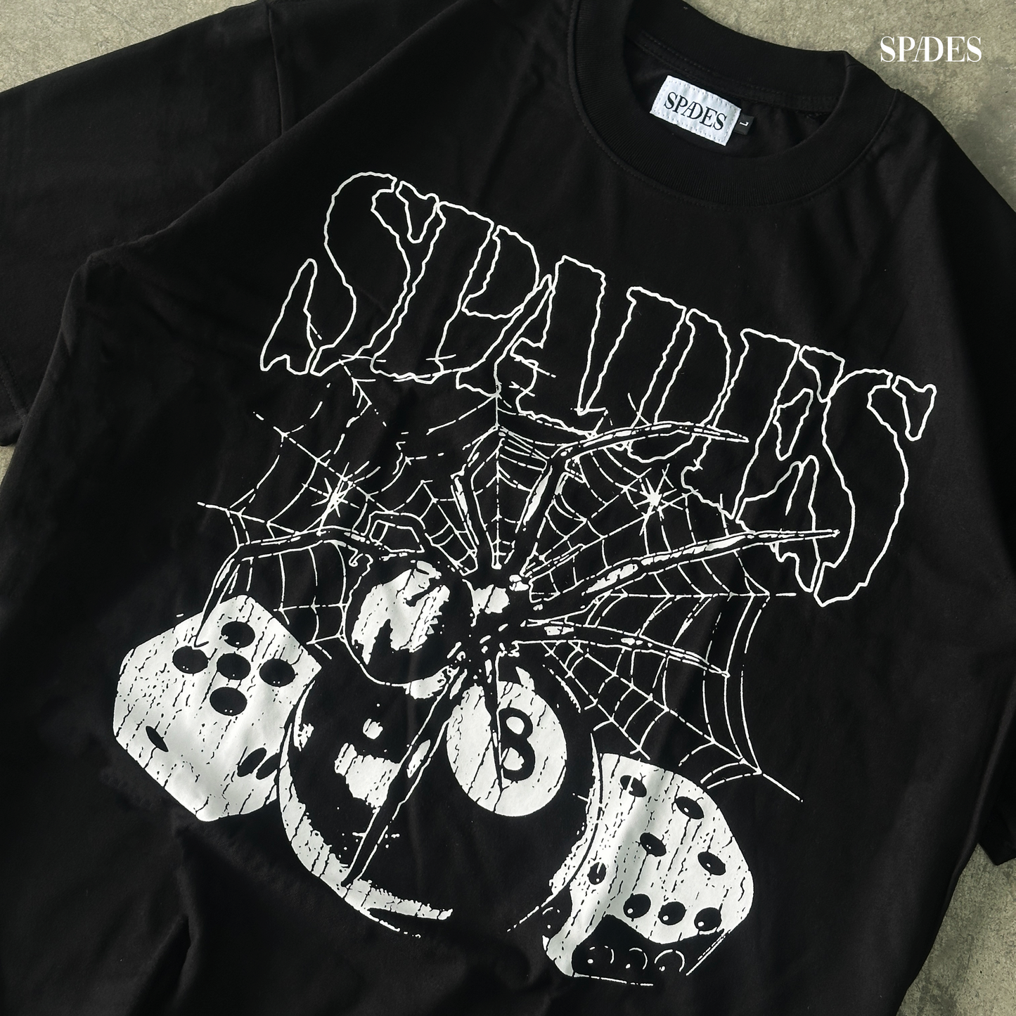 Web of Fate Box Tee Black