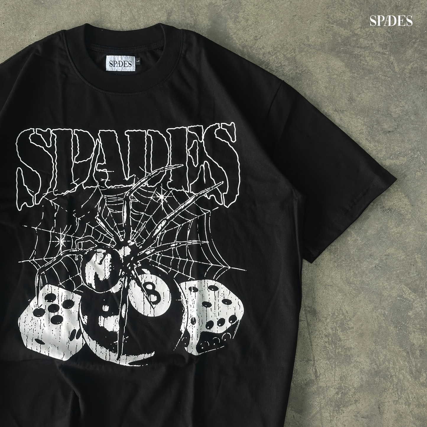 Web of Fate Box Tee Black